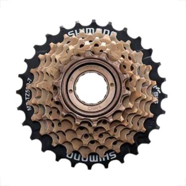 Imagem de Catraca Roda Livre Rosca Shimano Tourney Tz500 7v 14 28 Dentes Bike Bicicleta Mtb