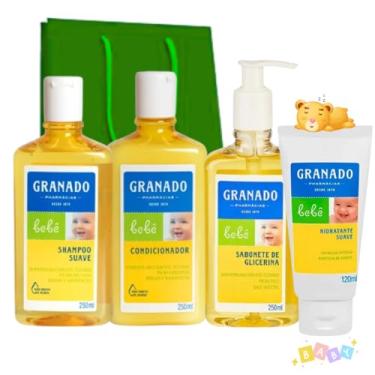 Imagem de Kit Presente Granado Bebê-Shampo/Condicionador/Sabonete Liquido/Hidratante