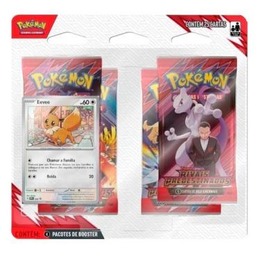 Imagem de Blister Quádruplo Pokémon Escarlate e Violeta Rivais Predestinados Eev