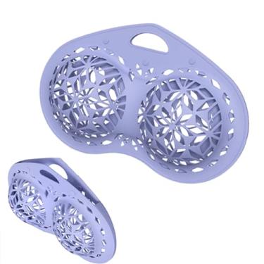 Imagem de Cjeuxnr 1 Peça De Bolsa Para Lavar Sutiãs, Malha Silicone, Sacos Roupas Íntimas, Roxo, Serve Sutiãs Com Bojo Ac, Lingerie Antideformação Máquinas Lavar/Secar