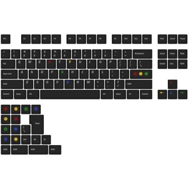 Imagem de 06-Key PBT Keycap Set for Mechanical Keyboard - Cherry MX Compatible Keycaps for 61/64/68/87/104/108 Key Layouts, OEM Profile Thick Durable Replacement Keycaps