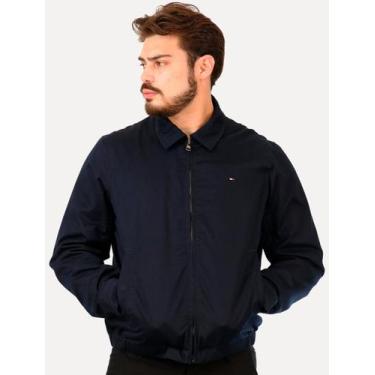 Imagem de Jaqueta Tommy Hilfiger Masculina Regular Cotton Ivy Azul Marinho, L/G
