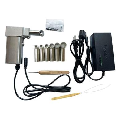 Imagem de Máquina de trança portátil, extensões de cabelo para trançar dreadlocks faça você mesmo, máquina de dreadlock fácil de usar com 6 cabeças