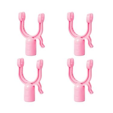 Imagem de NentMent Pacote com 4 ganchos de substituição para cabides de 1,5 cm telescópico ajustável para roupas, peças de reposição para garfos de vara, cabeças de garfo de plástico de 1,6 cm