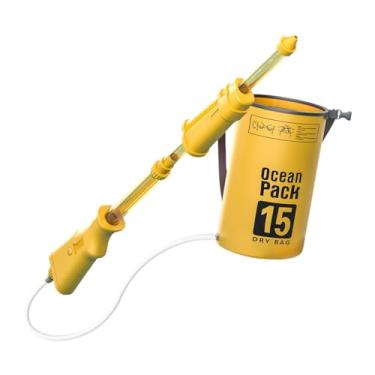 Imagem de KiBcsLic Mochila de Brinquedo com Grande Capacidade para Imersão em água, Jogo de Piscina para Crianças, Lembrancinhas para Festa, Brincadeira Ao Ar Livre, Int, Amarelo