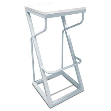 Imagem de Banco Alto Bistrô Industrial Banqueta Cozinha Balcão Área Gourmet Germ