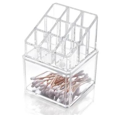 Imagem de Organizador de Plástico Acrílico 2 andares 9 Batons - Inter