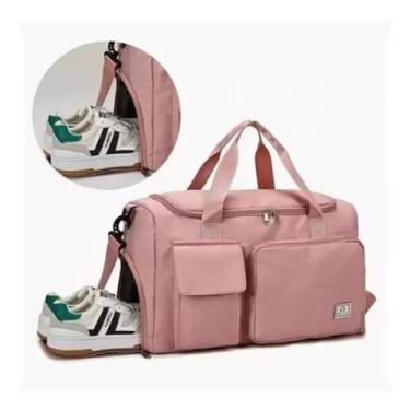 Imagem de Bolsa Mala de Bordo Viagem Academia Passeio - BB Bolsas, Rosa