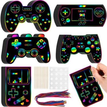 Imagem de Scratch Cards Round Funny Video Game 60 Pieces Party Favors - Roundfun