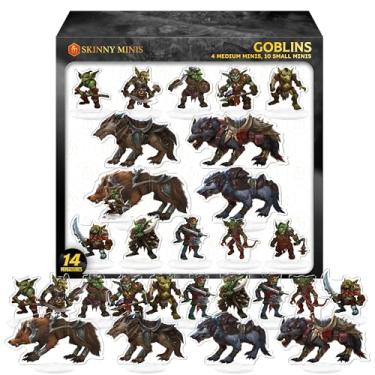 Imagem de Skinny Minis Miniaturas De Goblins Compatíveis Com D&D, 2D Gráficos Frente E Verso, Minifiguras Acrílico Duráveis D&D