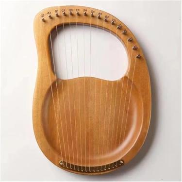Imagem de Harpa Para Iniciantes Harpa 16 Cordas Harpa Folheada De Madeira Maciça Lira 16 Cordas Instrumento Musical Para Iniciantes Com Corda Sobressalente, 16 Wood, One Size