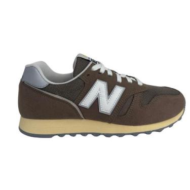 Imagem de Tênis New Balance 373V2 Feminino, 38, Marrom, Branco
