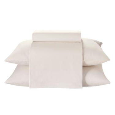 Imagem de Jogo de Cama Queen Döhler Bege 130 fios