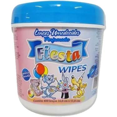 Imagem de Lenços Umedecidos Fiesta - Balde Azul - 400 Unidades