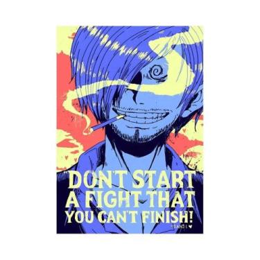 Imagem de One Piece Anime Chapéu De Palha Piratas Poster Nórdico Moderno Decoraç