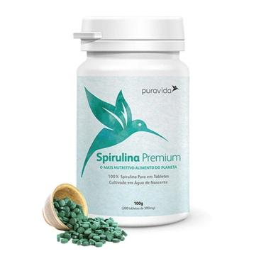 Imagem de Spirulina - 200 Tabletes - Pura Vida-Unissex