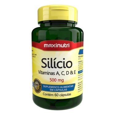Imagem de Silício + Vitaminas A-C-D-E 100mg 60 Cápsulas Maxinutri-Unissex