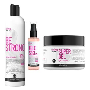 Imagem de Curly Care, Kit Be Strong, Super Gel e Gloss Óleo Finalizador Curly Care