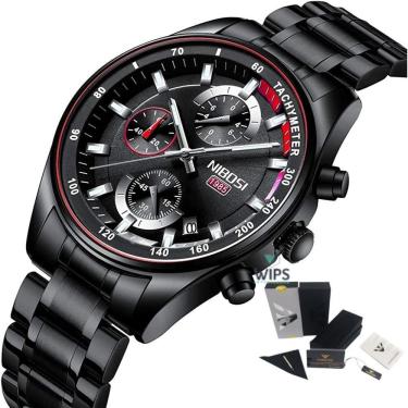 Imagem de Relógio masculino analógico cronógrafo funcional nibosi 2375