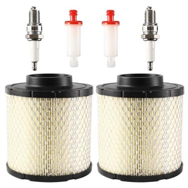 Imagem de 2 peças de filtro de ar compatíveis com Polaris Ranger 570 Ranger Crew 570 2014-2023 Ranger 500 2017-2022 Polaris Sportsman Ace 325 500 570 PRO XD Substitui 7082037 2521372 com filtro de óleo de vela