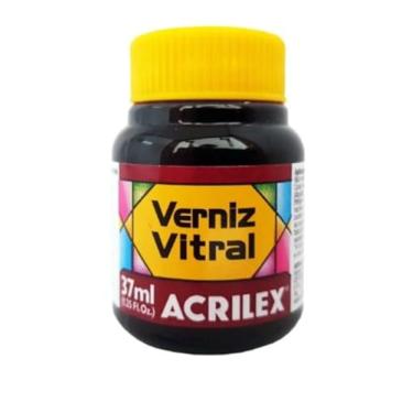 Imagem de Verniz Vitral Para Artesanato Acrilex 37ml Escolha A Cor Perfeito para Copos Garrafas Vaso Outras Perfeito para Copos Garrafas Vasos e Outras Ele Transforma Suas Peças Em Verdadeiras Obras De Arte, Simulando (Vermelho Carmim - 509)