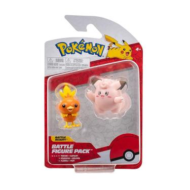 Imagem de Pokémon - 2 Bonecos De Ação Torchic E Clefairy - Sunny
