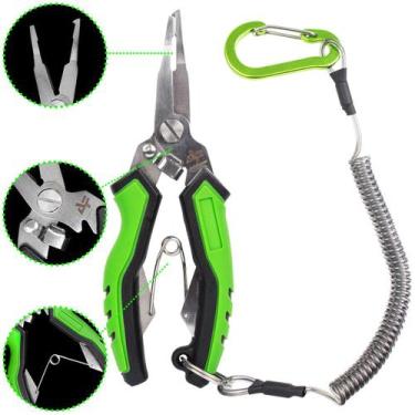 Imagem de Alicate de Pesca INOX Albatroz LYQ-1043 Verde Aço Inoxidável Corta Lin