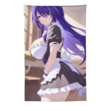 Imagem de LIEGBMEU Sexy Bikini Hot Anime Girl Tapeçaria 152.4 cm x 228.6 cm Interior Exterior Wall Quilt Art Decoração de Tapeçaria Caprichosa, AC050