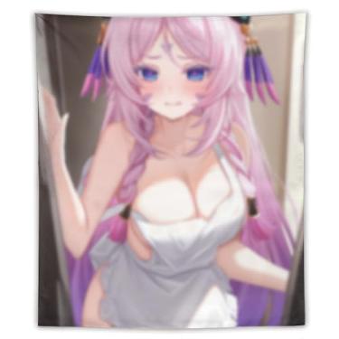 Imagem de LIEGBMEU Sexy Bikini Hot Anime Girl Tapeçaria 127.0 cmx152.4 cm Interior Exterior Wall Quilt Art Decoração de Tapeçaria Caprichosa, AF254