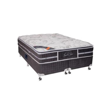 Imagem de Cama Box Casal Castor Super Luxo Latex Slx One Face 138x188x57 + Box Castor