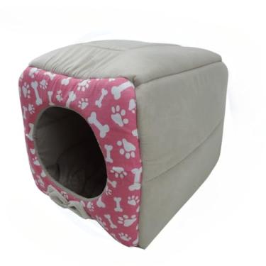 Imagem de Cama 3 Em 1 Para CãEs E Gatos, Com Almofada(TOCA G-ROSA)