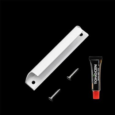 Imagem de Maçaneta de porta de liga de alumínio, porta de correr de madeira maciça, alça de metal de alta resistência, decoração p