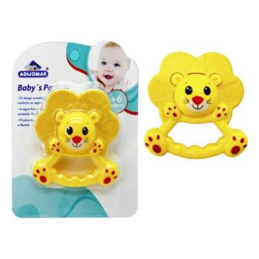 Imagem de Mordedor Bebê Baby Leãozinho Massageador Gengiva Antiestresse Resfriáv