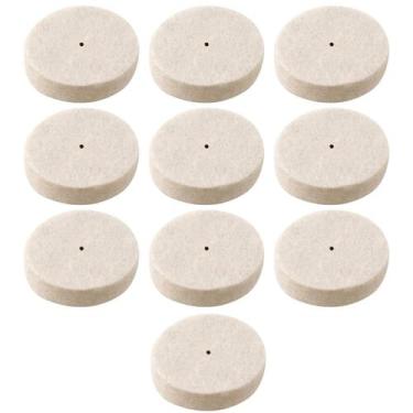 Imagem de Kit 10 Discos De Feltro 25Mm Para Polimento Micro Retíficas - Dremax
