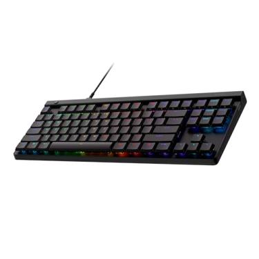 Imagem de Logitech G Teclado para jogos de baixo perfil com fio 515 TKL, RGB totalmente personalizável, teclas PBT de tiro duplo, interruptores táteis/marrons - preto