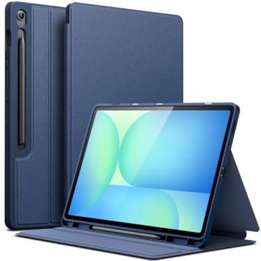 Imagem de JETech Capa para Samsung Galaxy Tab S10 FE Plus/S10 FE+ 13,1 Polegadas com Porta S Pen, Case Protetora Fina Tipo Fólio para Tablet, Visualização em Vários Ângulos (Marinha)