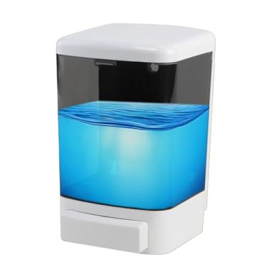 Imagem de NUHOUSEBABY Dispensador manual de sabonete, cozinha, banheiro, montado na parede, para recipientes líquidos, câmara de gel de xampu, plástico - 950 ml