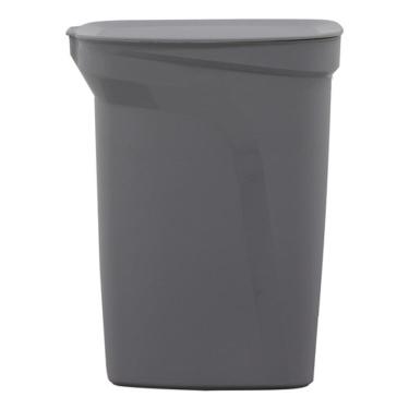 Imagem de Lixeira Cinza Plastico 10 Litros Tramontina Compact