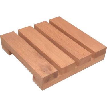 Imagem de Deck De Madeira Modular 20x20 Cm Réguas 4 cm Pintado NeonX, Osmocolor 