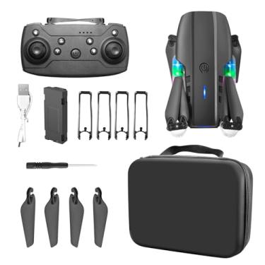 Imagem de ikaufen Drone E99 Câmera única, câmera para adultos drone RC com câmera dupla 480p WiFi FPV quadricóptero dobrável aeronave + 1 bateria (E99 sem controle de tela)