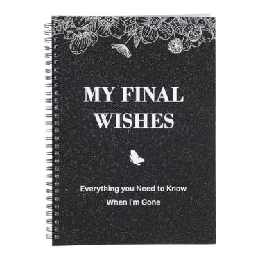 Imagem de My Final Wishes, End of Life Planner Organizador de planejamento da morte Things You Need Know When I'm Gone Notebook for Possessions Affairs
