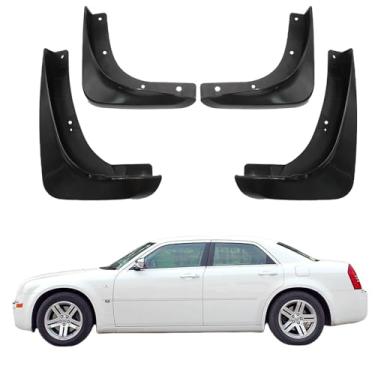 Imagem de 4 Pces Para-Lamas para Automóveis, Protetor de Lama Resistente do Respingo Plástico de Proteção Reforçada compatível com Chrysler 300C 2005 2006 2007 2008 2009 2010