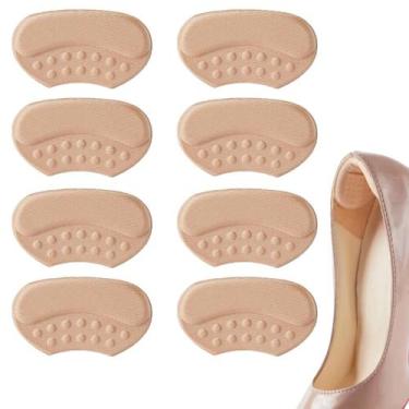 Imagem de 4 Pares Protetor De Calcanhar Adesivo Confortável Para Pés Alívio Da D