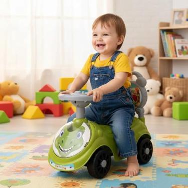 Imagem de Quadriciclo Andador Dinossauro para Bebês, com Sons, Verde