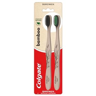 Imagem de Escova Dental Colgate Bamboo Carvão Ativado 2 unid, Colgate