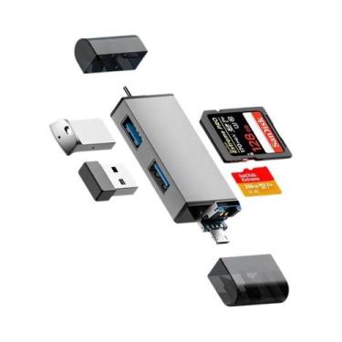 Imagem de Leitor De Cartão USB 3.0 7 Em 1 Adaptador De Memória Micro SD TF OTG P
