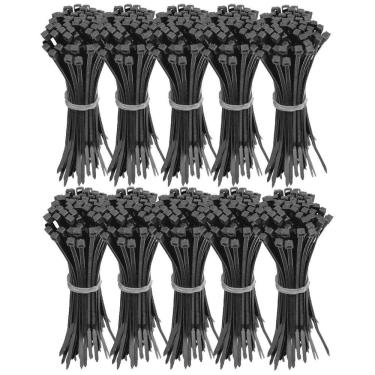 Imagem de Abraçadeira Nylon Enforca Gato 2,5X100Mm Preto Com 1000 Un