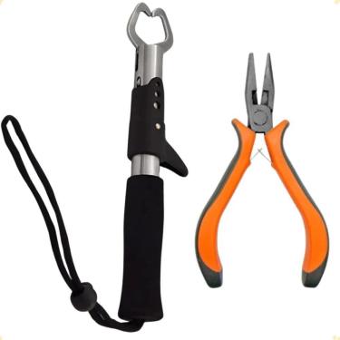 Imagem de Kit De Pesca Alicate Contenção Com Alicate Bico Multifunção