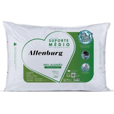 Imagem de Travesseiro Altenburg Suporte Médio 50x70 cm Branco - 015266