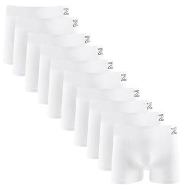 Imagem de Kit 10 Cuecas Boxer Zee Rucci Microfibra Poliamida Cos Elastico Sem Co